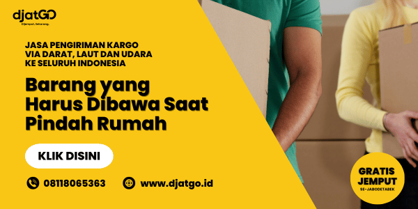 Barang yang harus dibawa saat pindah rumah