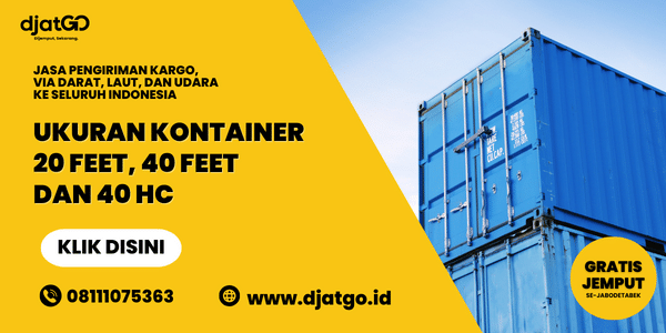 Ukuran Kontainer 20 Feet 40 Feet 40 Feet HC