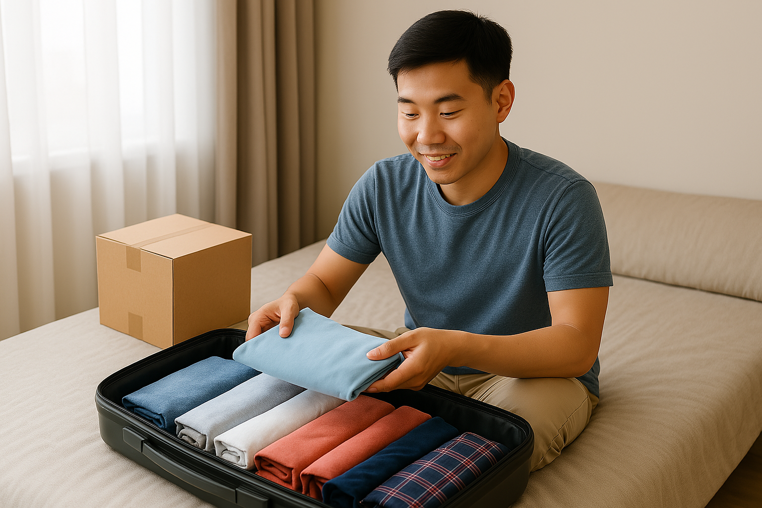 Packing Baju di Koper