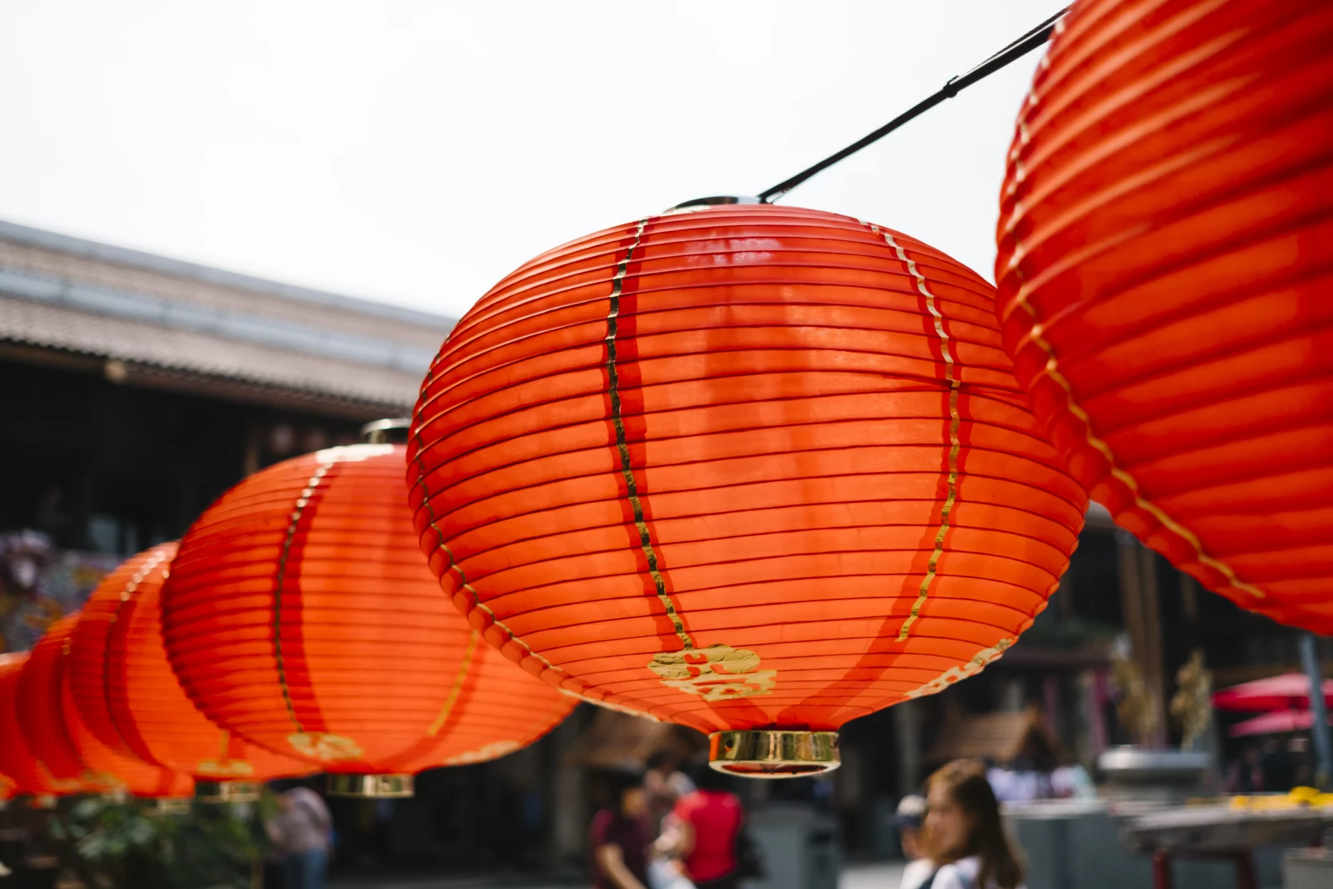 Lampion Kertas Merah